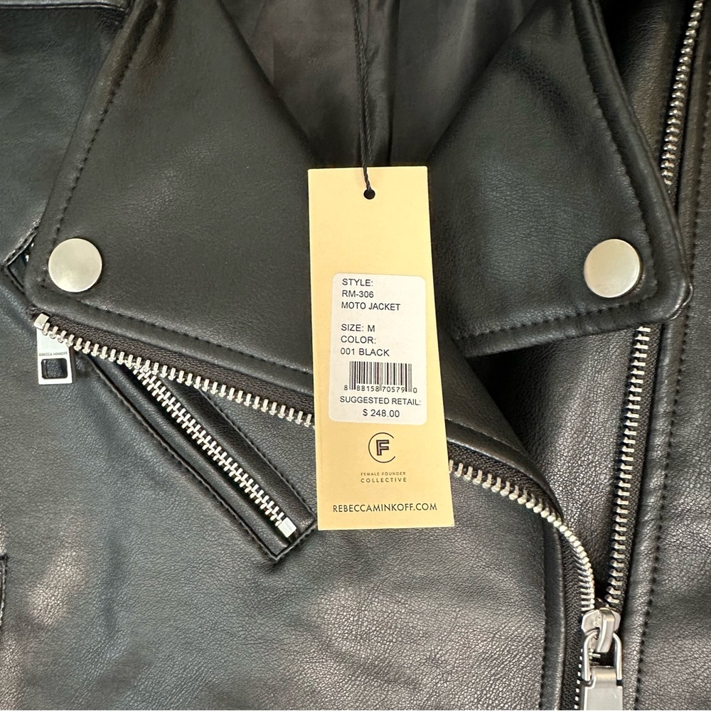 Rebecca Minkoff Black Leather Jacket - Picture 5 of 6